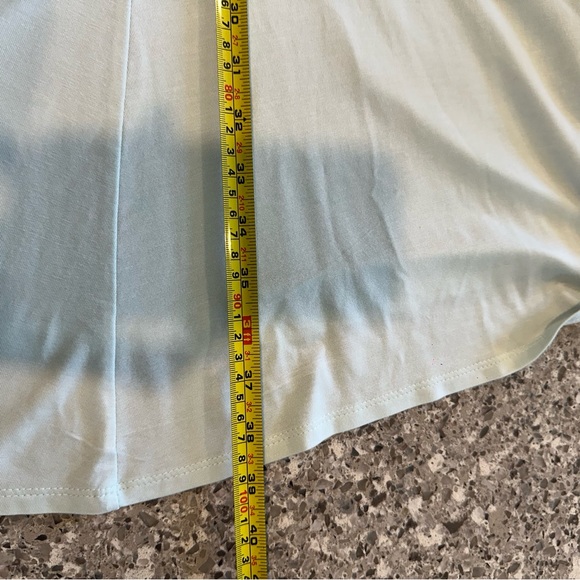 Torrid Super Soft Fit & Flare Dress 1X Pale Blue Embroidered Puff Sleeve NWT.B15 - Picture 10 of 10